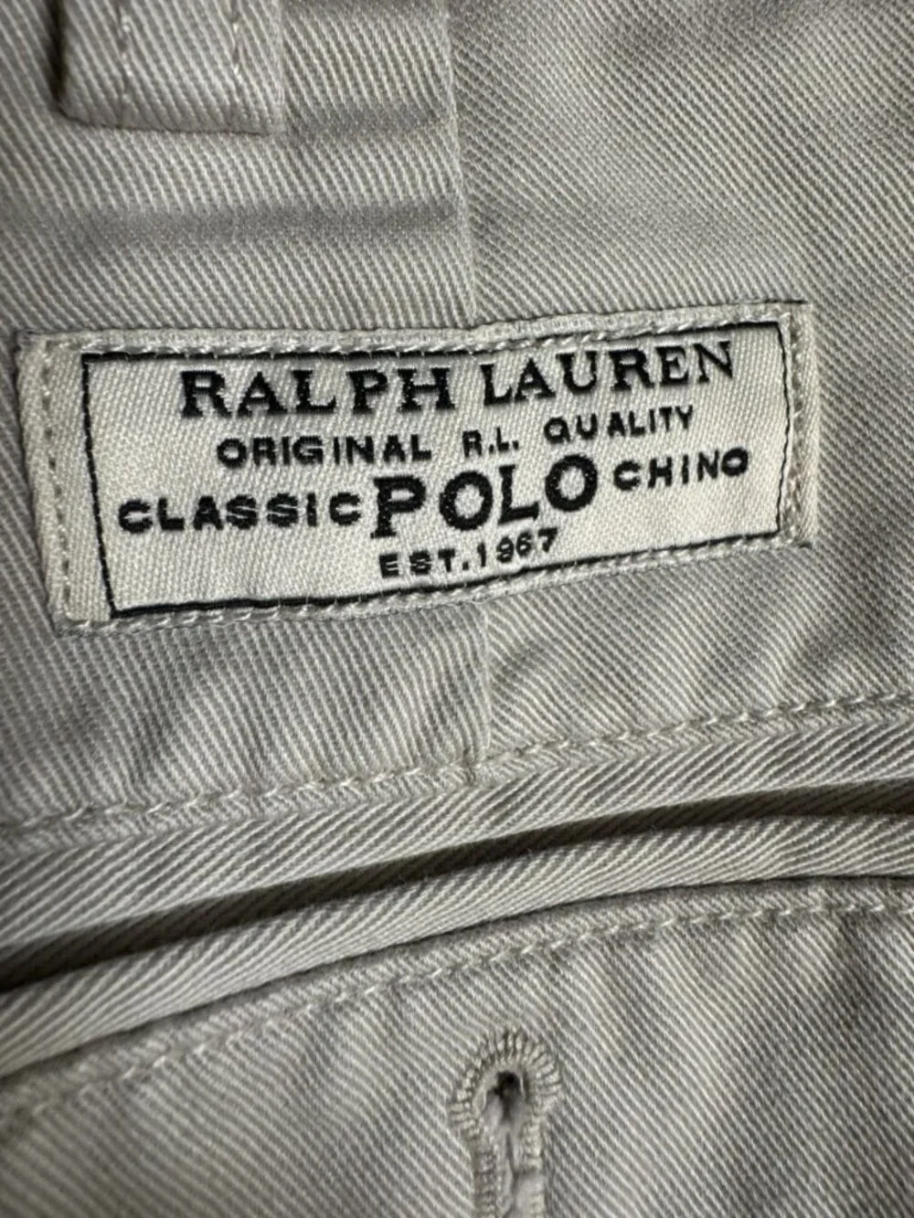 Polo Ralph Lauren Andrew Shorts Men’s 36 Beige Cotton Chino 6” Inseam